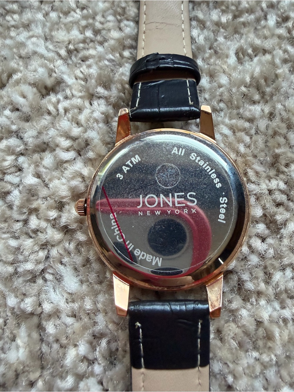 Jones New York Black & Rose Gold Watch - Picture 6 of 7